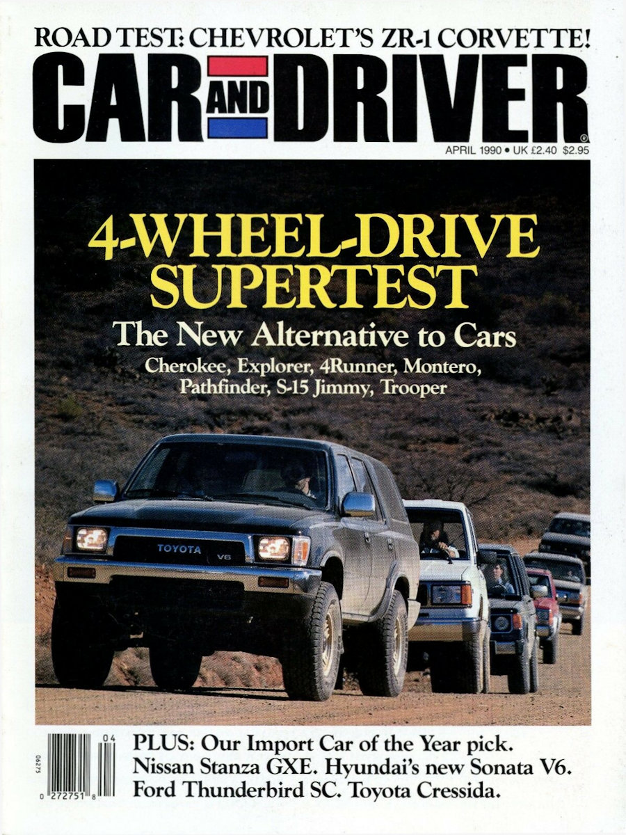 Car and Driver Apr April 1990 