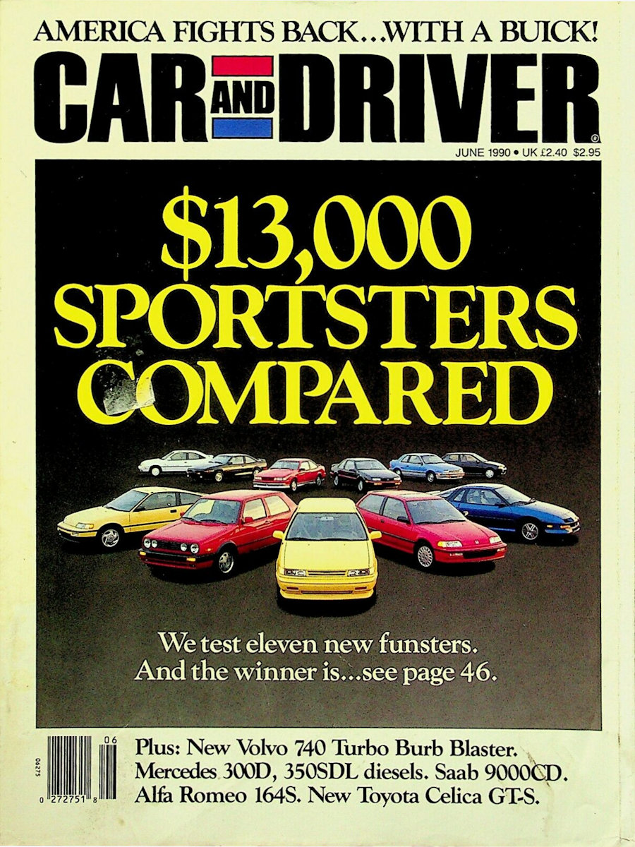 Car and Driver June 1990 
