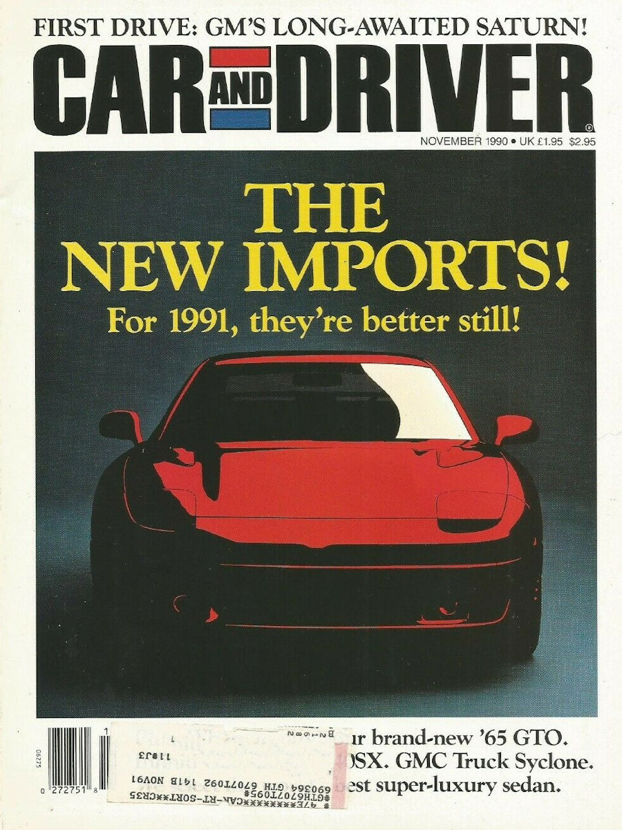 Car and Driver Nov November 1990 