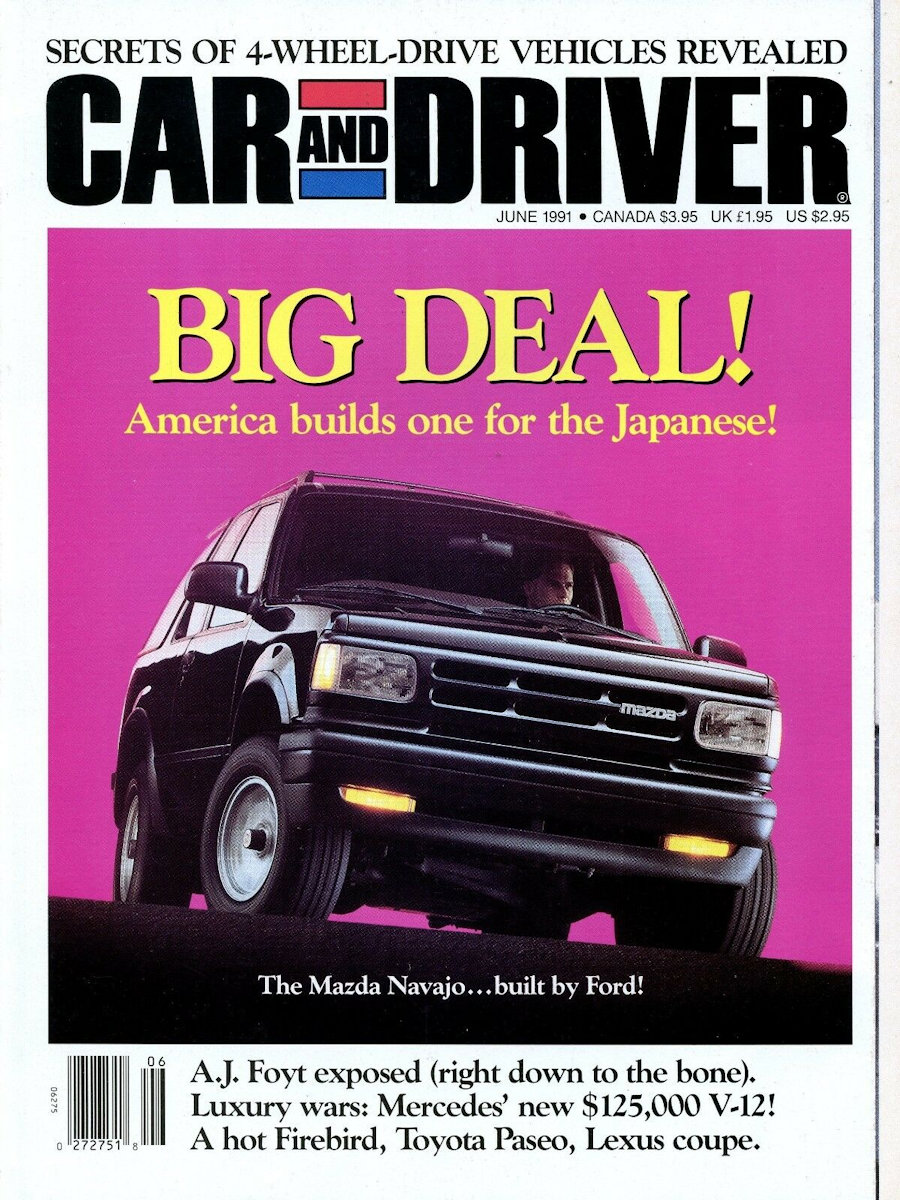 Car and Driver June 1991 
