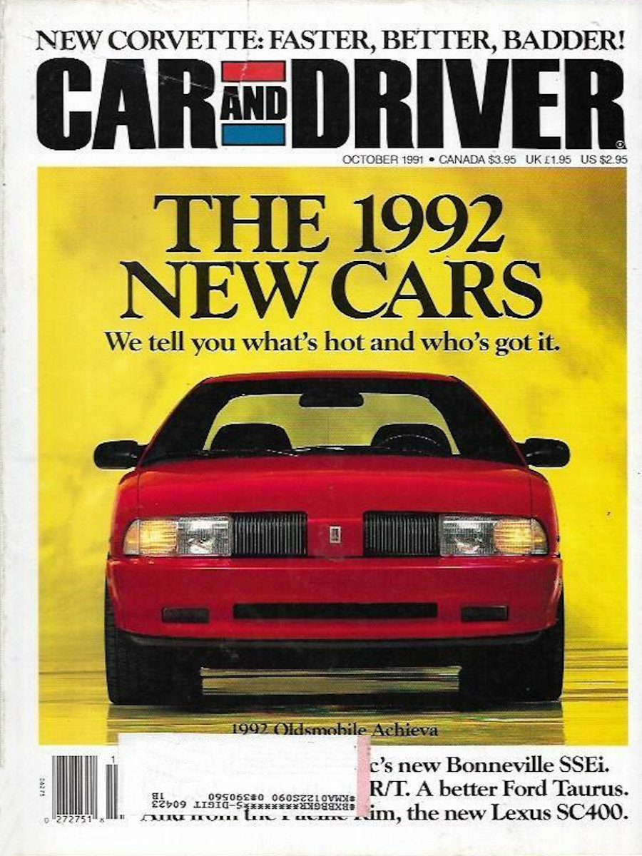 Car and Driver Oct October 1991