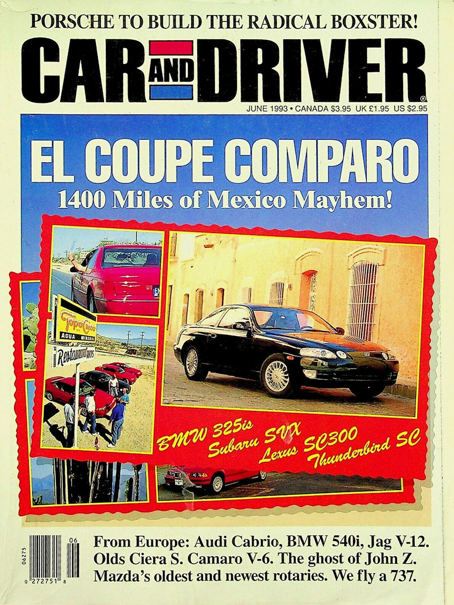 Car and Driver June 1993 