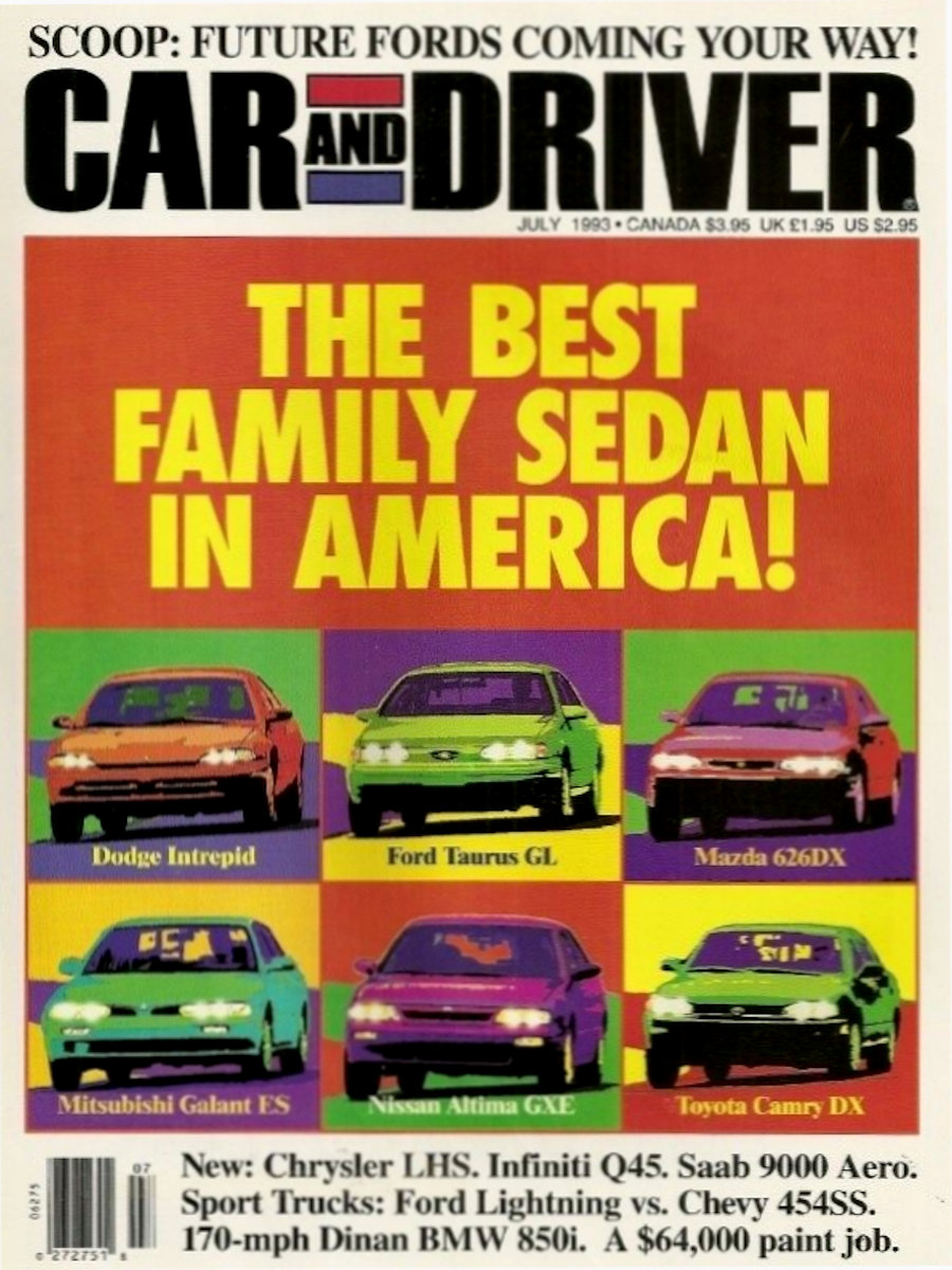 Car and Driver July 1993 