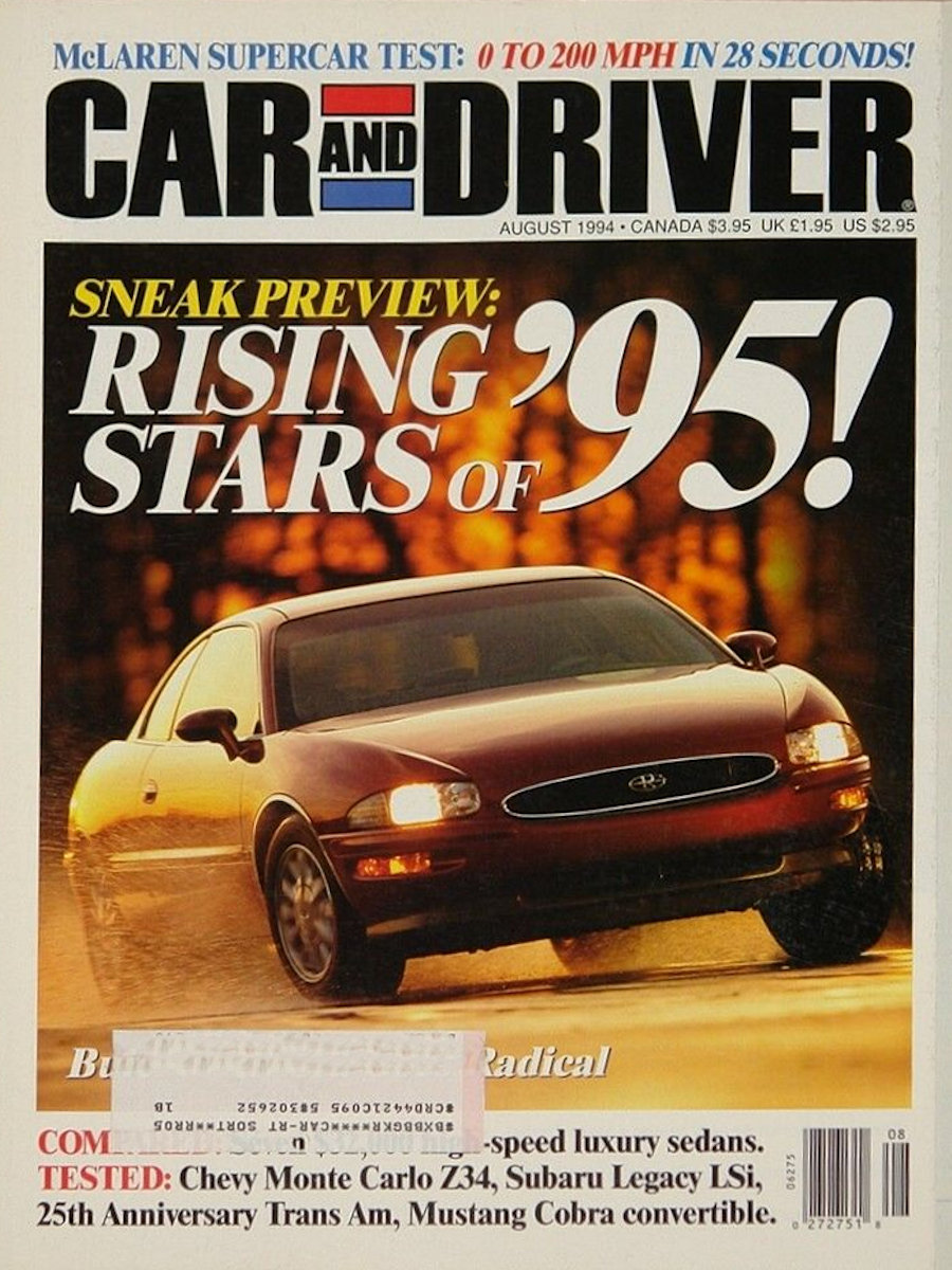 Car and Driver Aug August 1994 