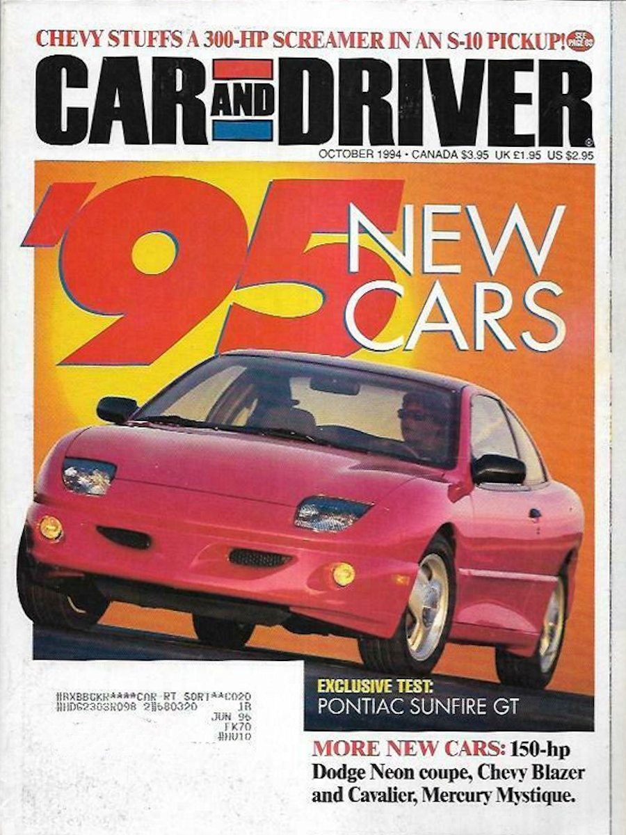 Car and Driver Oct October 1994