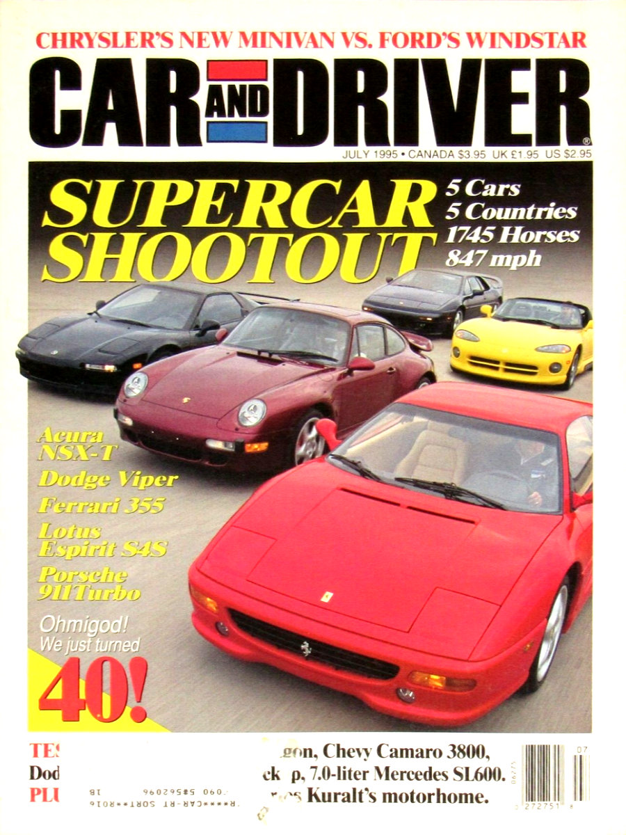 Car and Driver July 1995 