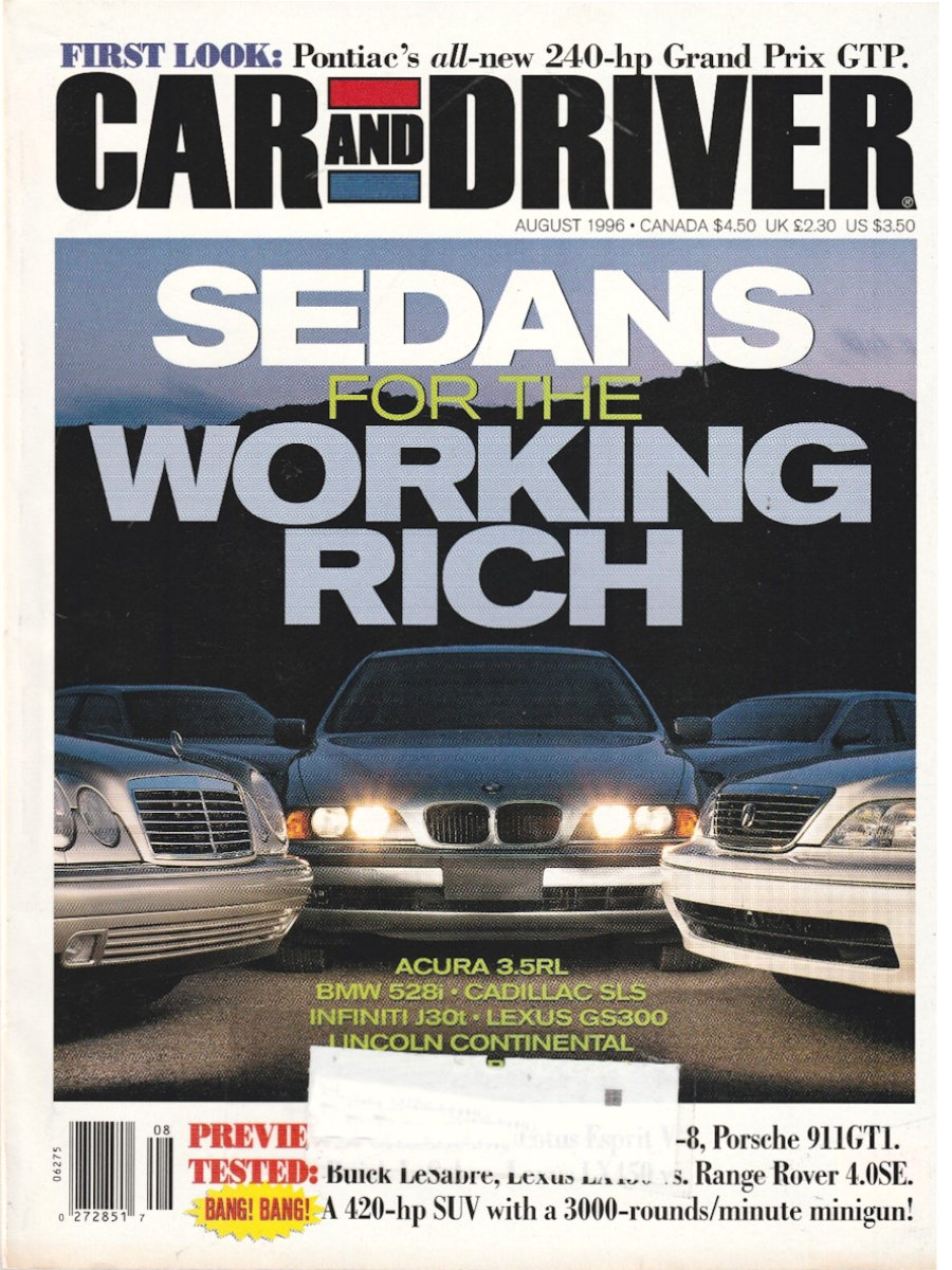 Car and Driver Aug August 1996