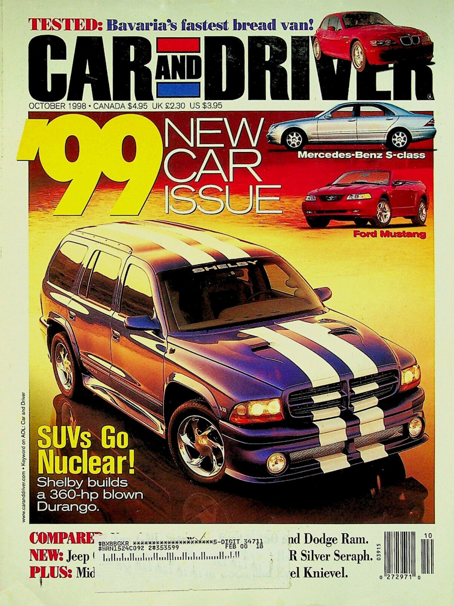 Car and Driver Oct October 1998