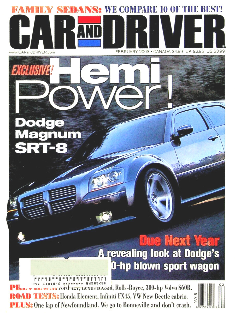 Car and Driver Feb February 2003
