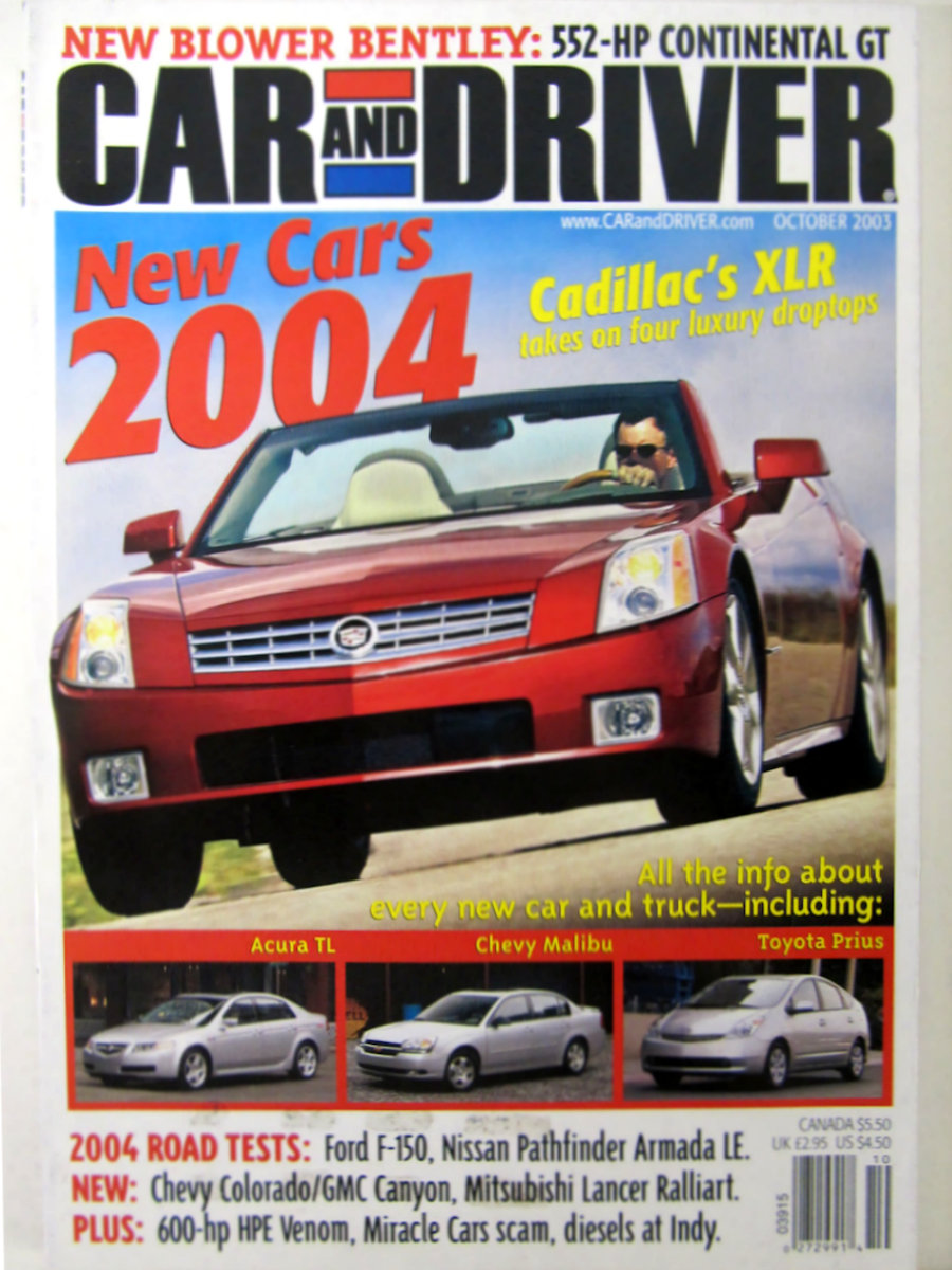 Car and Driver Oct October 2003