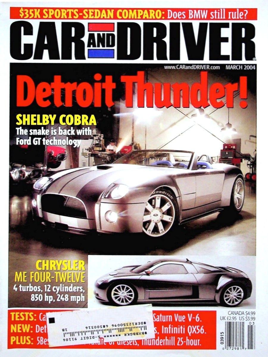 Car and Driver Mar March 2004