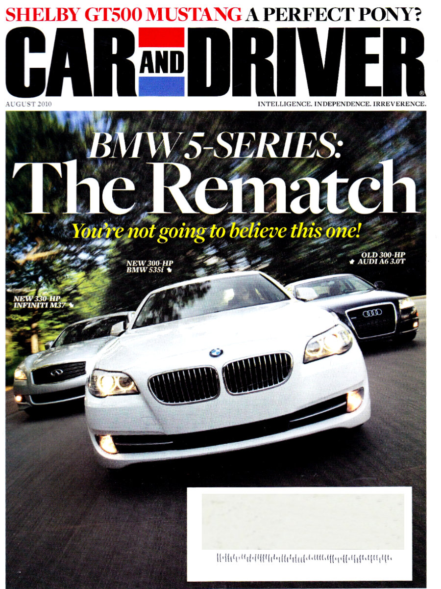 Car and Driver Aug August 2010