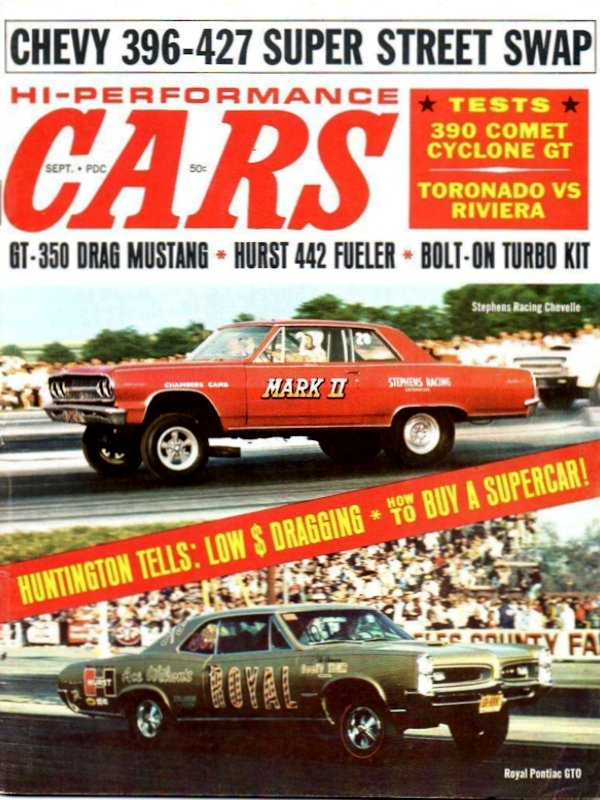 Hi-Performance Cars Sept September 1966