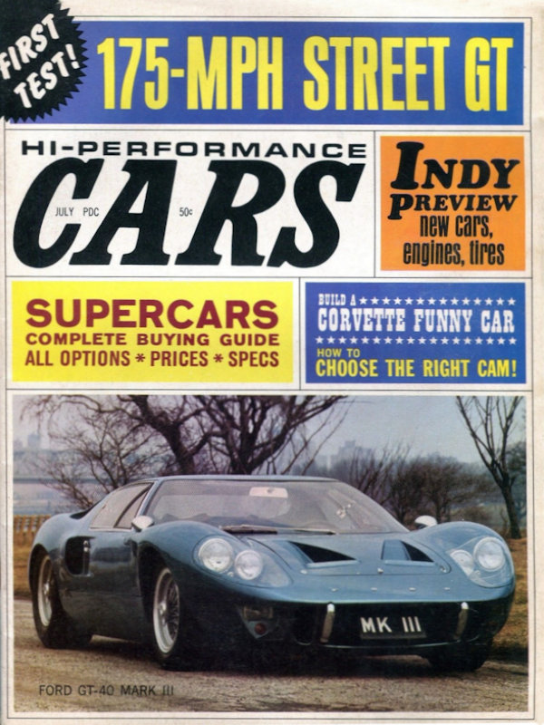 Hi-Performance Cars July 1967