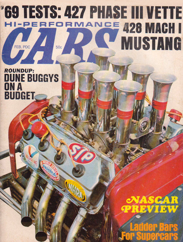 Hi-Performance Cars Feb February 1969 