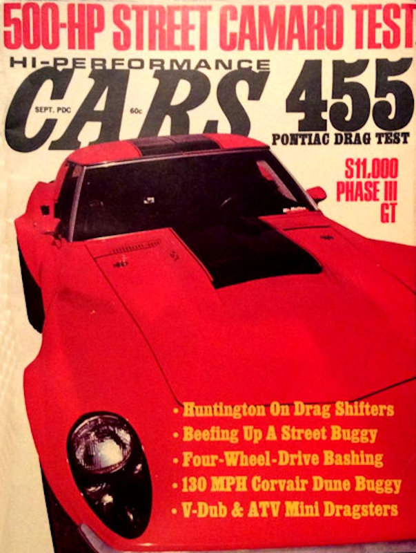 Hi-Performance Cars Sept September 1970