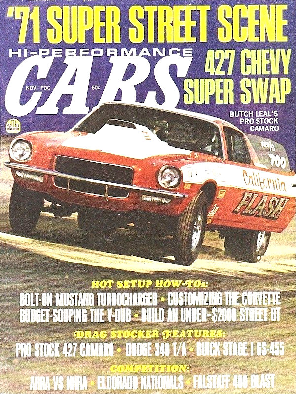 Hi-Performance Cars Nov November 1970 
