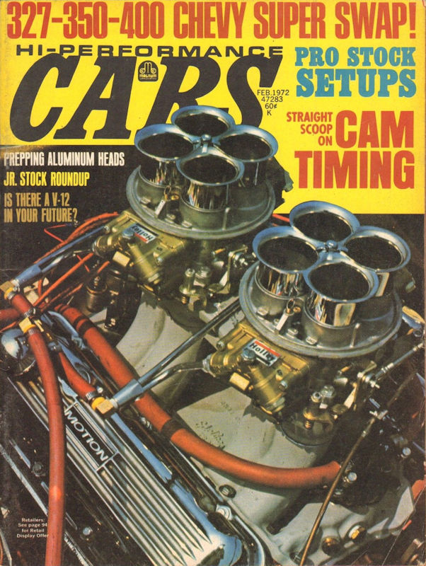 Hi-Performance Cars Feb February 1972 