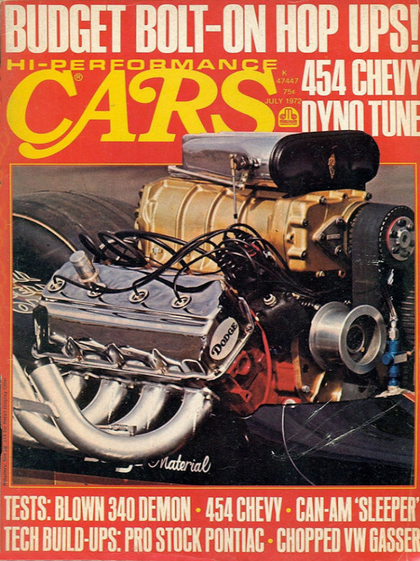 Hi-Performance Cars July 1972
