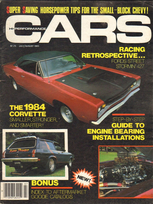 Hi-Performance Cars July August Aug 1983 