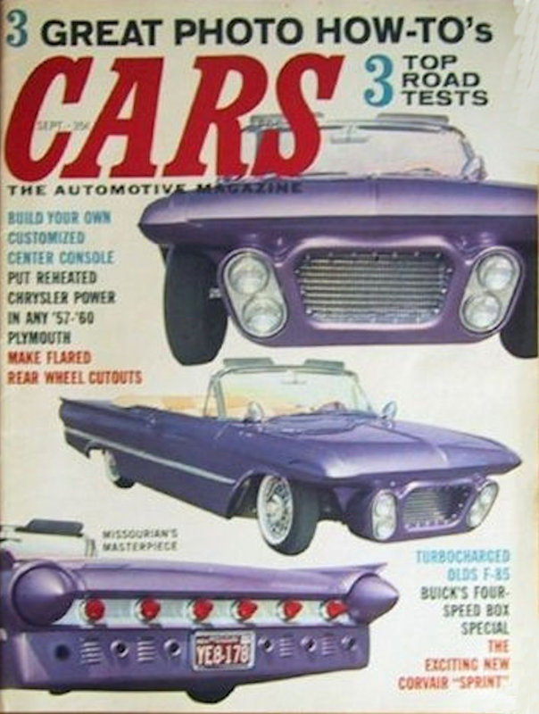 Cars The Automotive Magazine Sept September  1962 