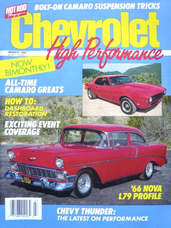 Chevrolet High Performance Mar March 1987