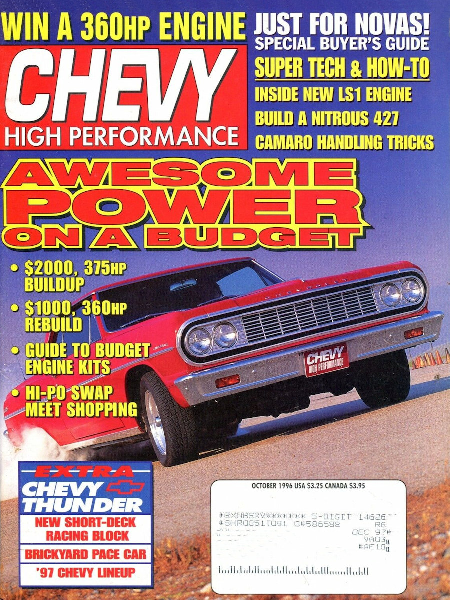Chevy High Performance Oct October 1996