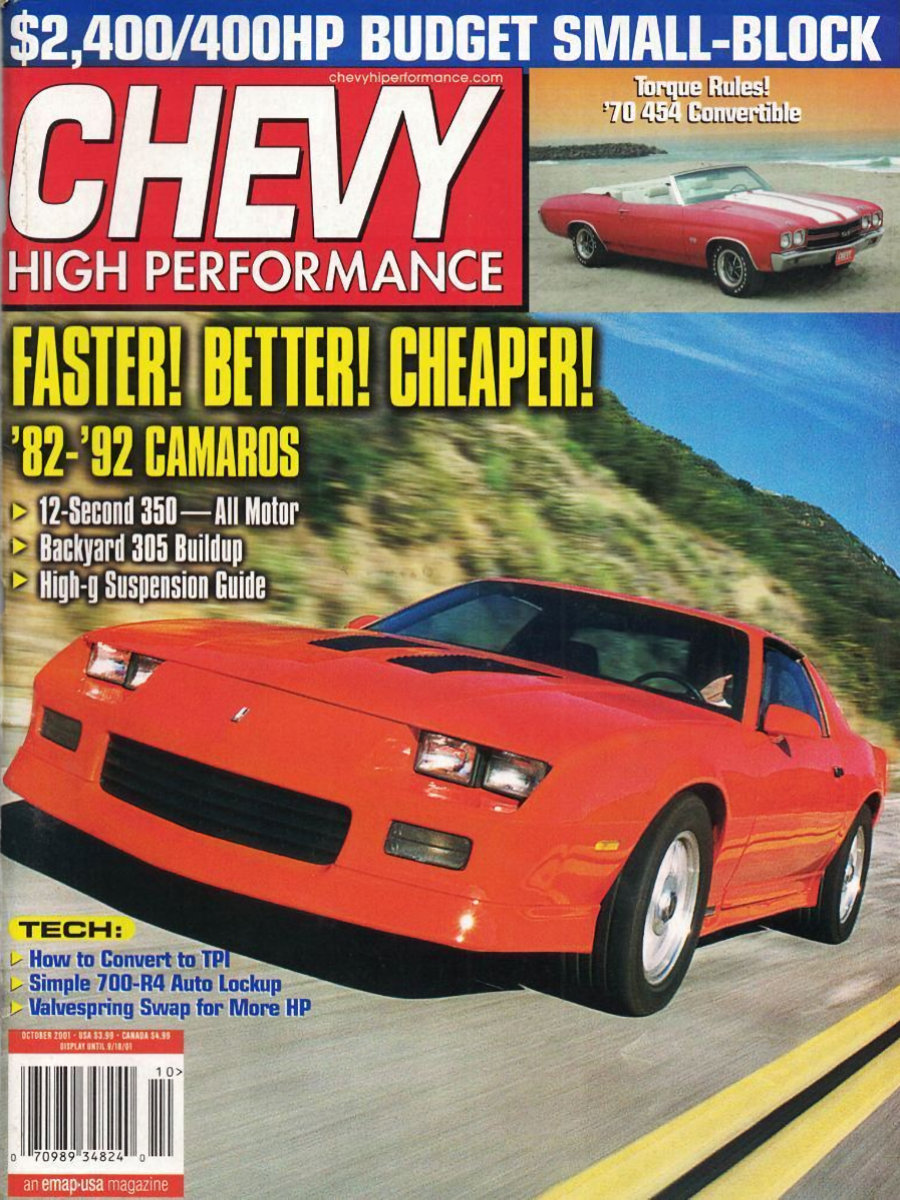 Chevy High Performance Oct October 2001