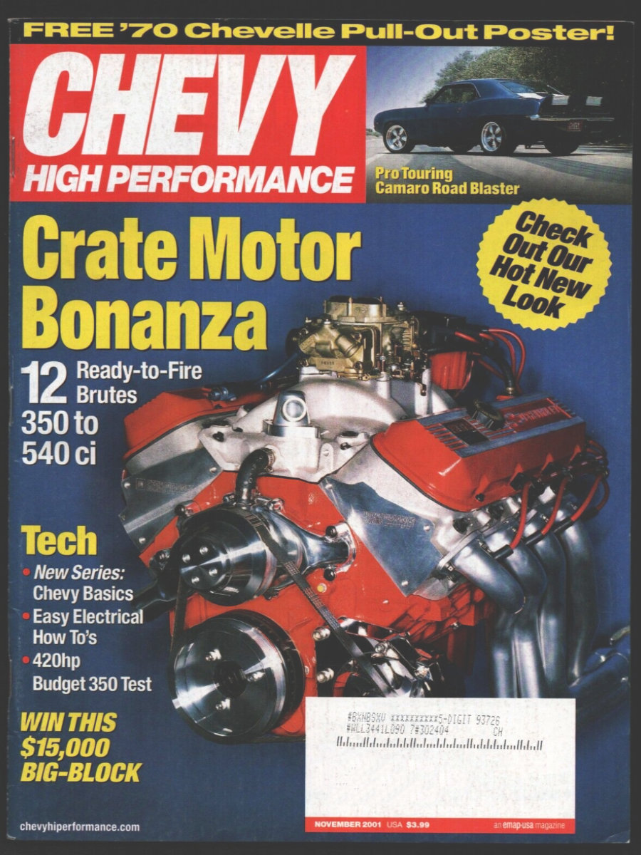 Chevy High Performance Nov November 2001