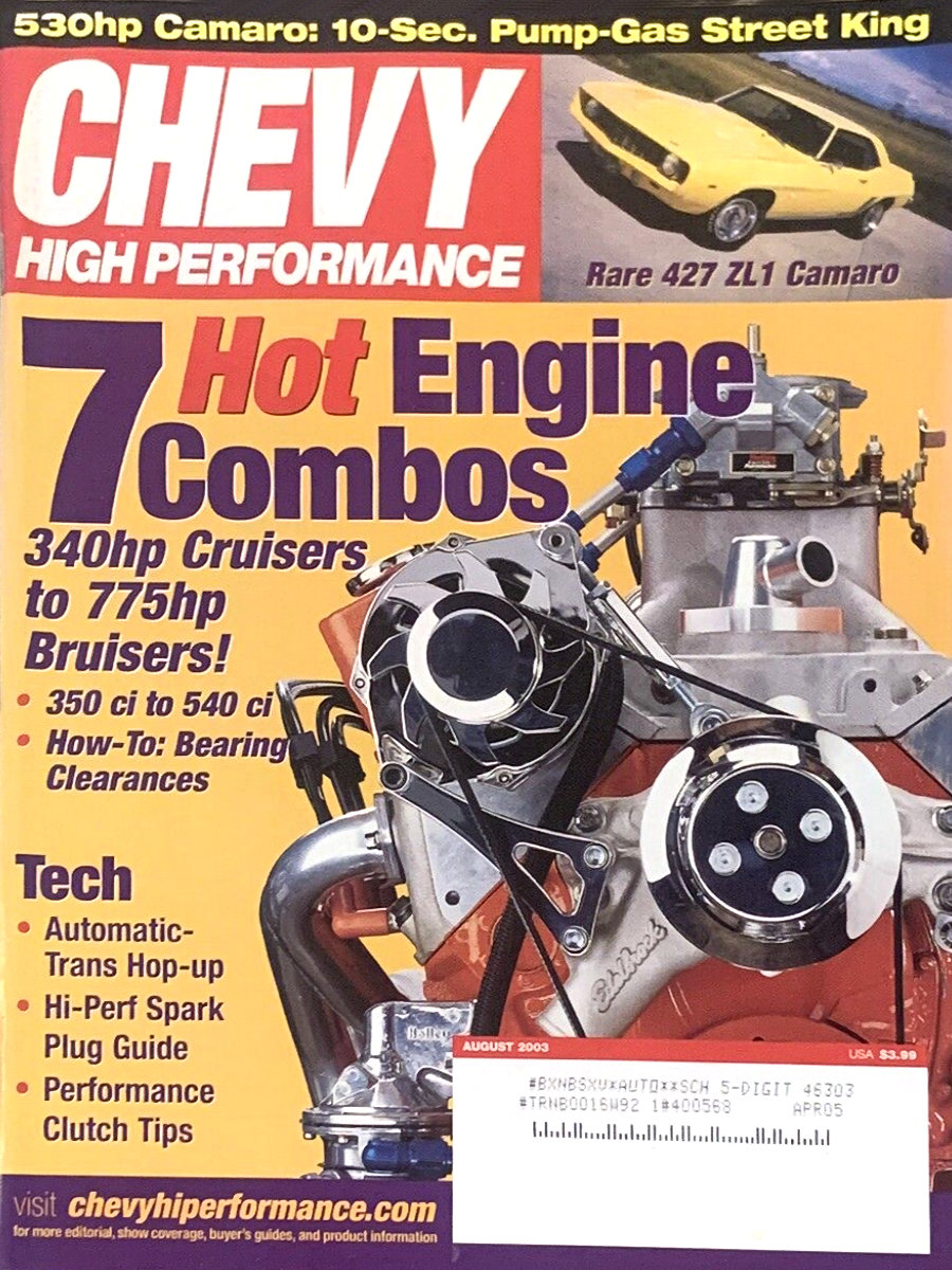 Chevy High Performance Aug August 2003
