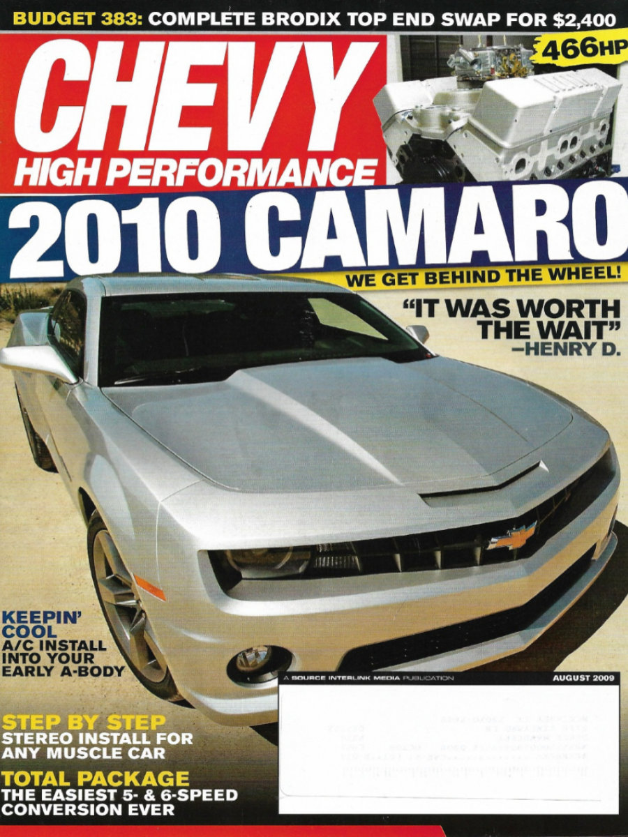 Chevy High Performance Aug August 2009