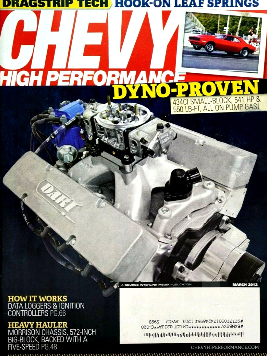 Chevy High Performance Mar March 2012