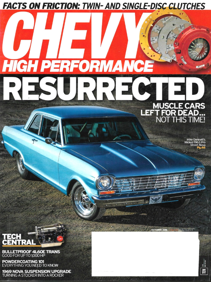 Chevy High Performance Oct October 2016