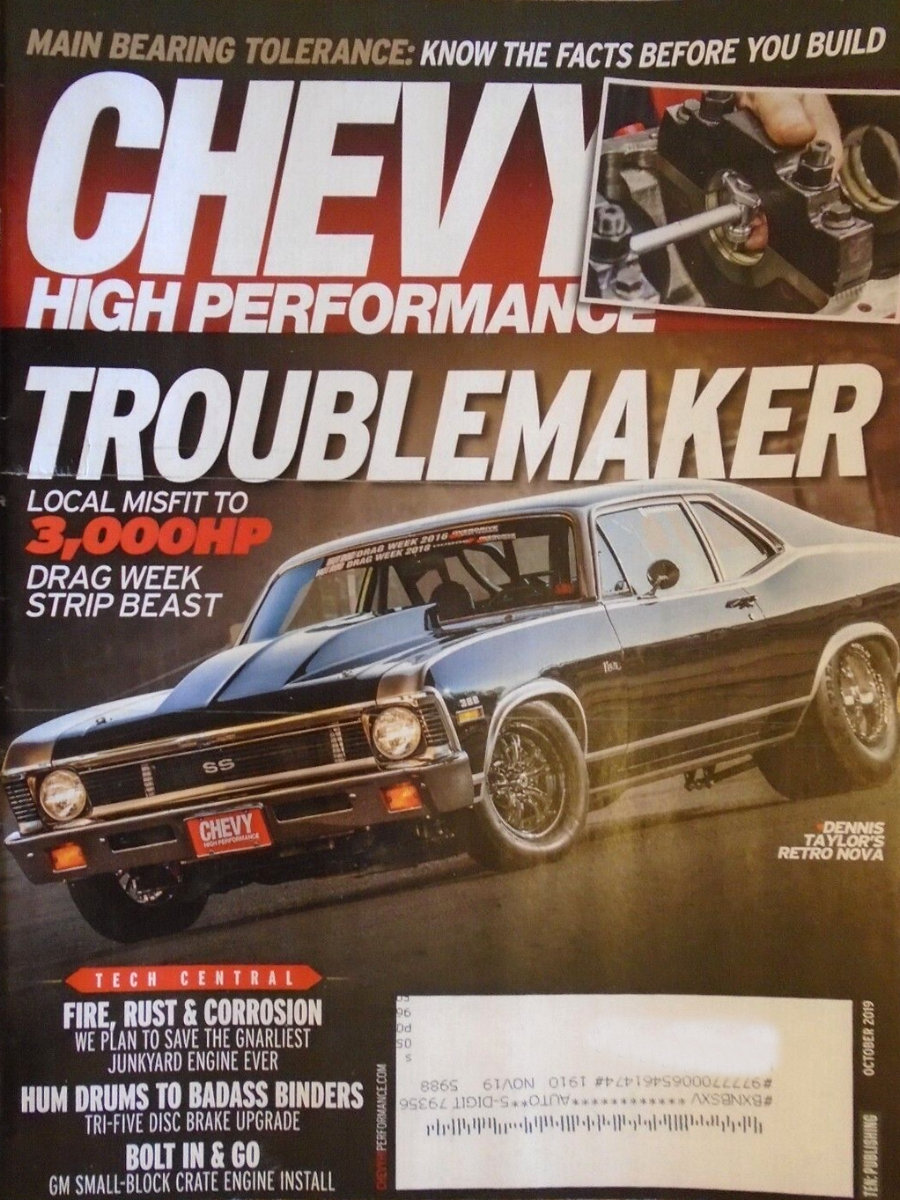 Chevy High Performance Oct October 2019