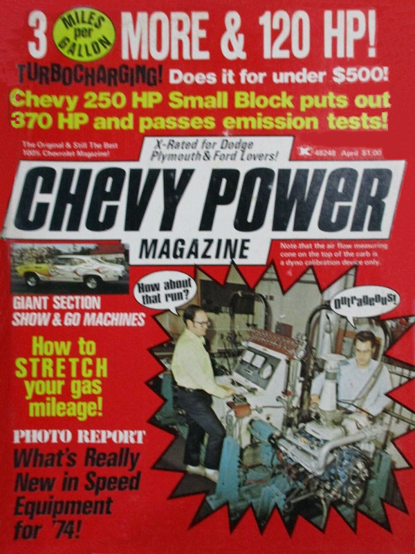 Chevy Power Apr April 1974 