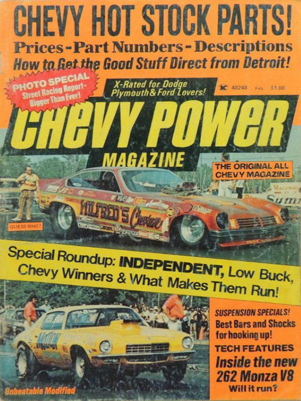 Chevy Power Feb February 1975 