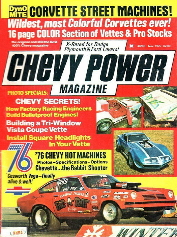 Chevy Power Nov November 1975 