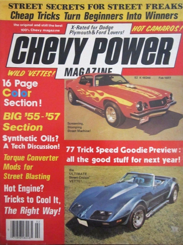 Chevy Power Feb February 1977 