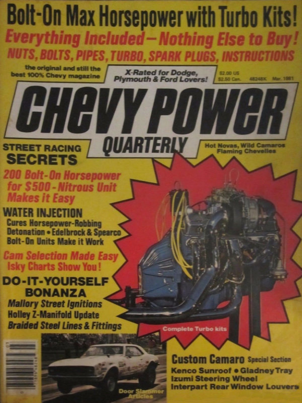 Chevy Power Mar March 1981 