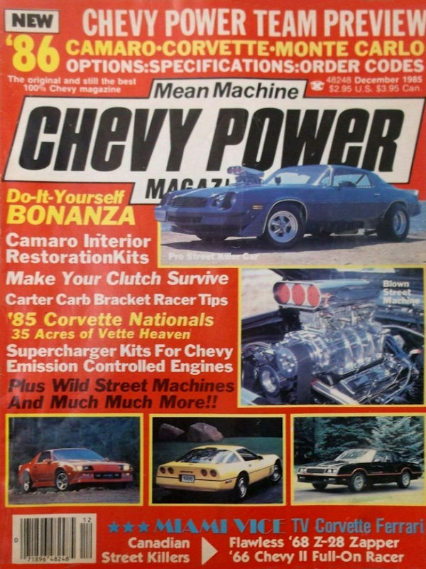 Chevy Power Dec December 1985 