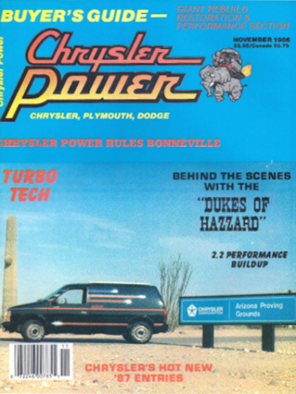 Chrysler Power Nov November 1986