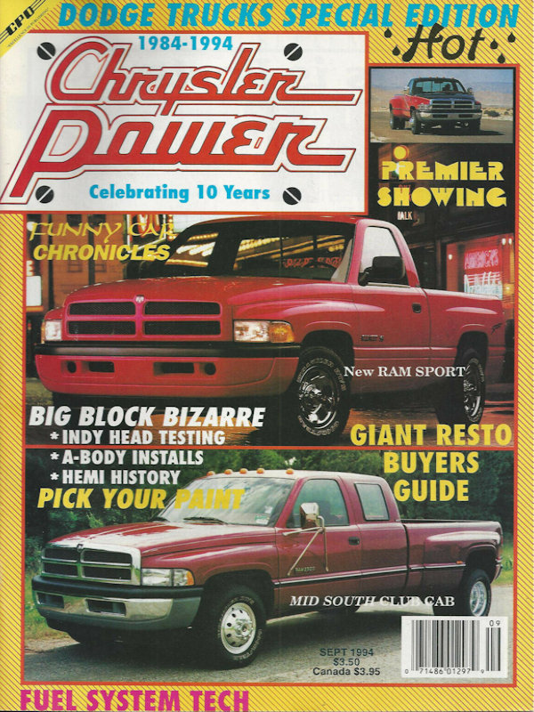 Chrysler Power Sept September 1994