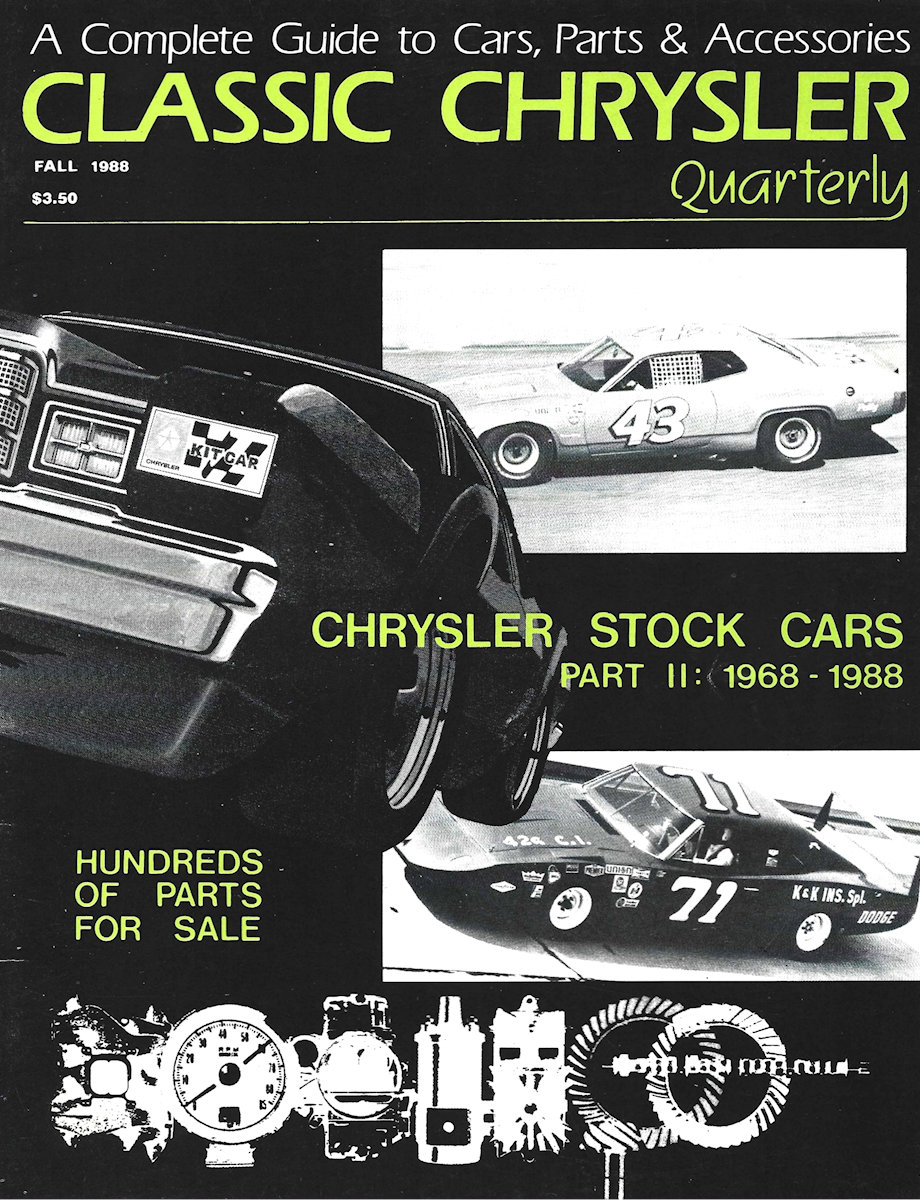 Chrysler Quarterly Fall 1988