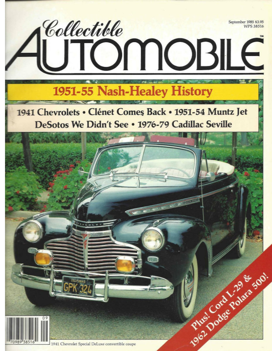 Collectible Automobile Sept September 1985