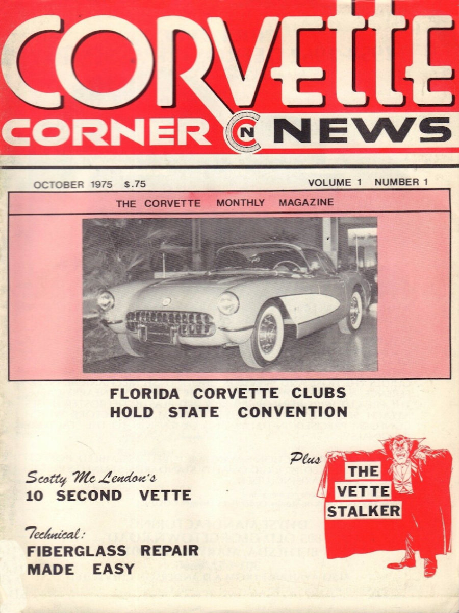 Corvette Corner Oct October 1975