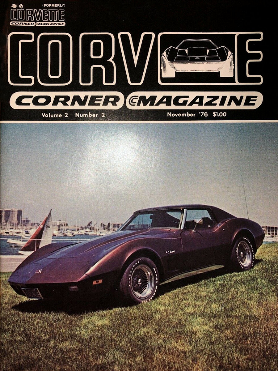 Corvette Corner Nov November 1976
