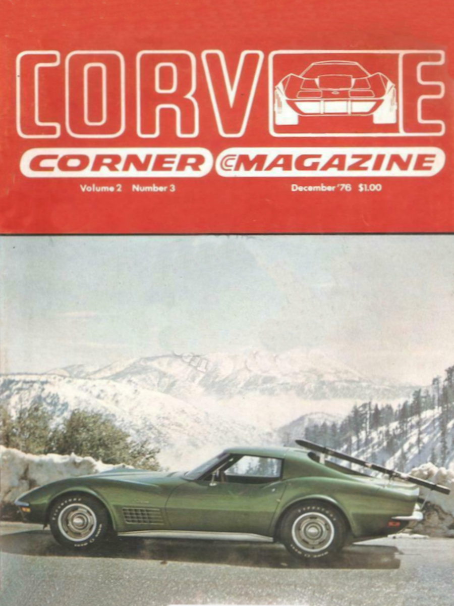 Corvette Corner Dec December 1976