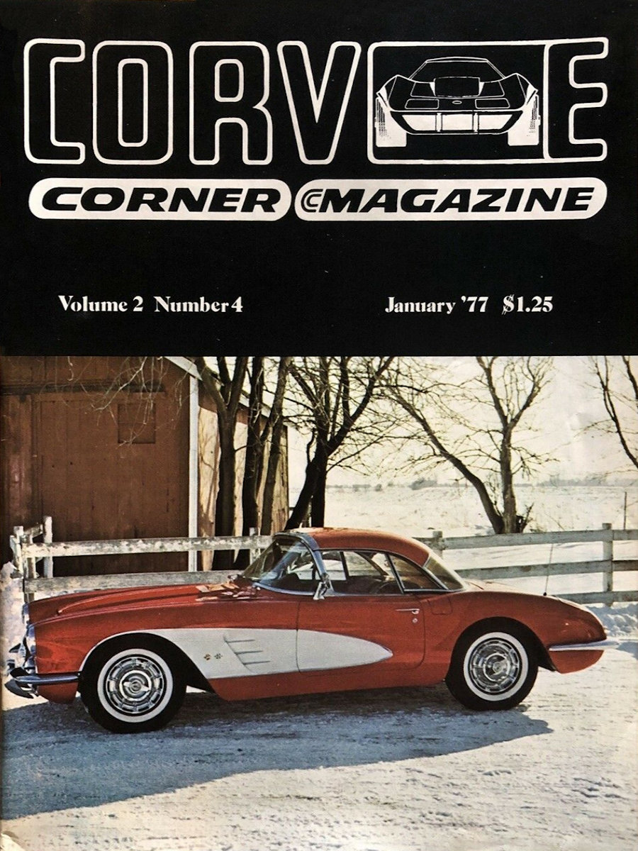 Corvette Corner Jan January 1977