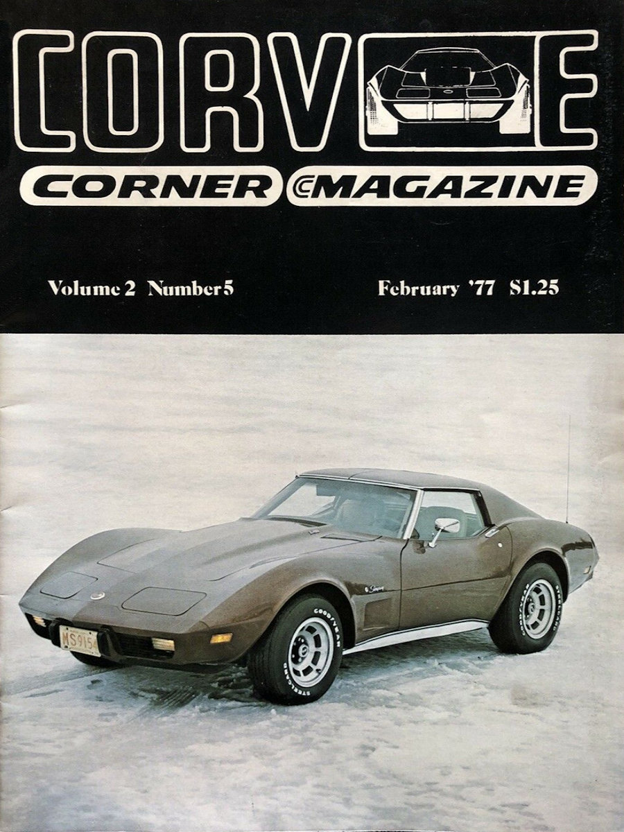 Corvette Corner Feb February 1977