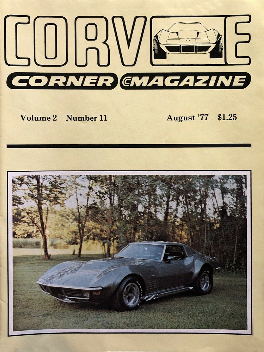 Corvette Corner Aug August 1977